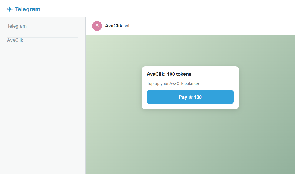 Pay the invoice in the bot